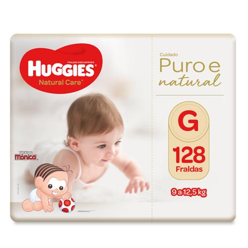 Fralda Huggies Natural Care G - 4 pacotes de 32 cada é boa?