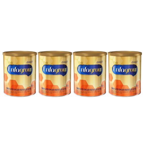 Menor preço em Composto Lácteo em Pó Enfagrow Lata 800g - Kit com 4 Unidades
