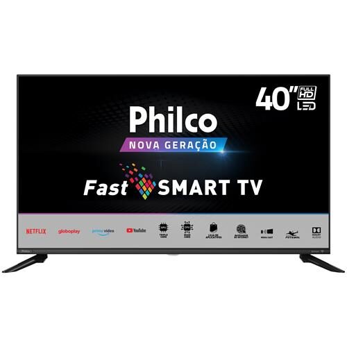 Smart TV LED 40" Full HD Philco PTV40G60SNBL com Processador Quad Core, GPU Triple Core, Dolby Audio, Mídia Cast, Wi-Fi, HDMI e USB é boa?