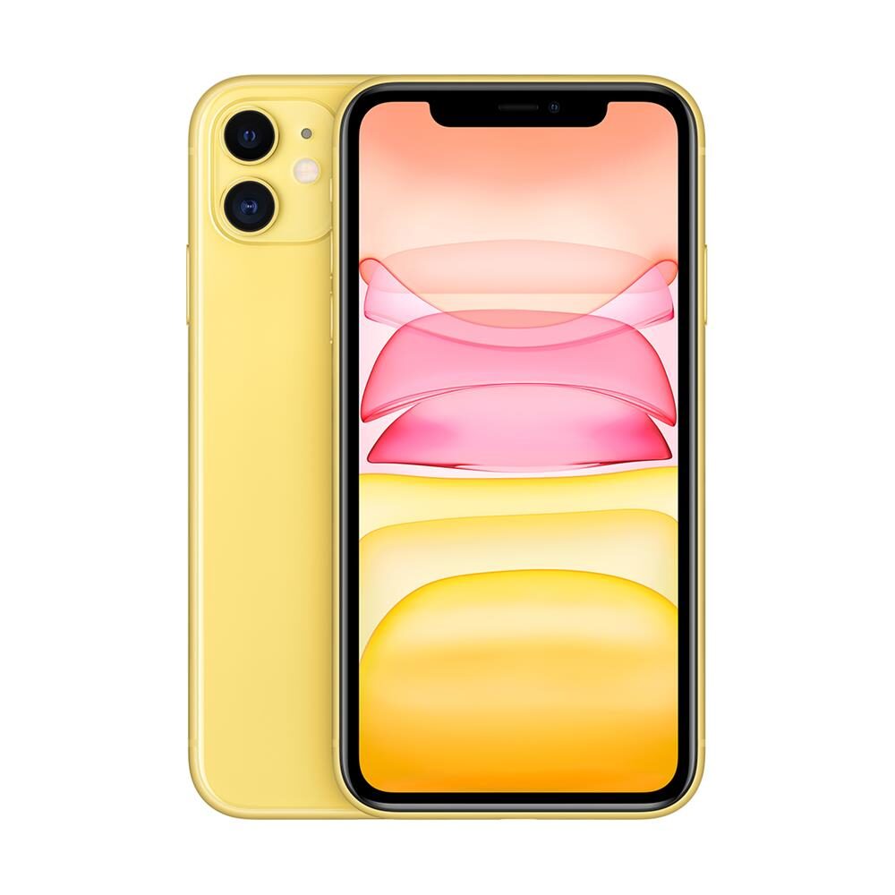 iPhone 11 Apple com 64GB, Tela Retina HD de 6,1”, iOS 13, Dupla Câmera Traseira de 12 MP, Resistente à Água e Bateria de Longa Duração - Amarelo