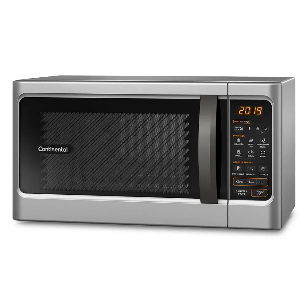 Forno de Micro-ondas Continental MC34S com Função Descongelar 34L - Prata