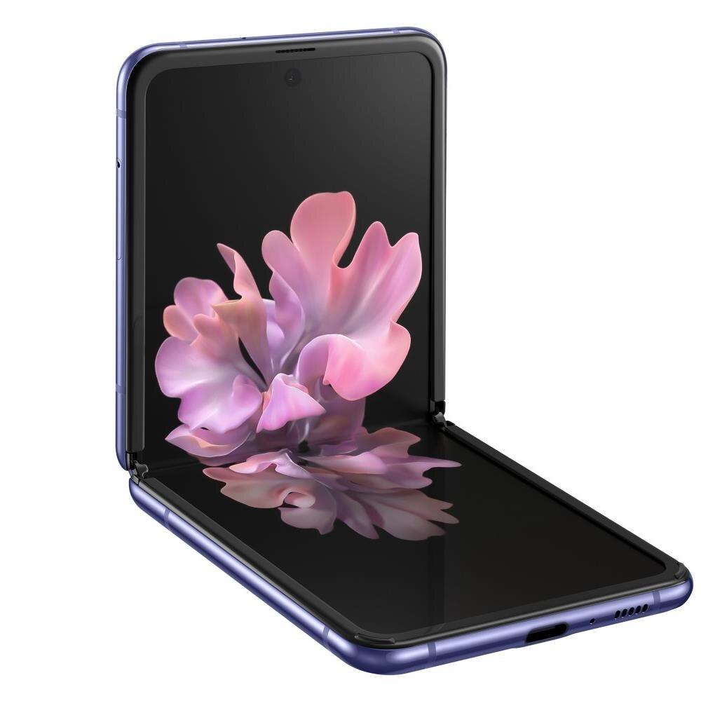 Smartphone Samsung Galaxy Z Flip Ultravioleta 256GB, Tela Dobrável de 6.7", 8GB de RAM, Câmera Dupla Traseira, Android 10 e Processador Octa-Core