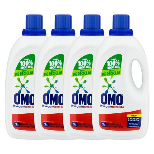 Sabão Líquido Omo Lavagem Perfeita 3L - 4 Unidades é boa?