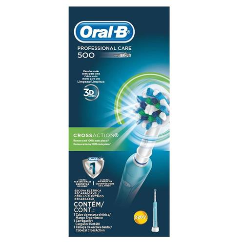 Escova de Dente Elétrica Oral-B Recarregável Professional Care 500 é boa?