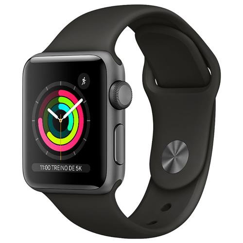 Apple Watch Series 3 (GPS) - 38mm - Caixa cinza-espacial de alumínio com pulseira esportiva preta é boa?