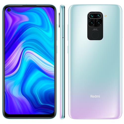 Menor preço em Smartphone Xiaomi Redmi Note 9 Branco 64GB, Tela de 6,53", 3GB de RAM, Câmera Traseira Quádrupla, Android 10 e Processador Octa-Core