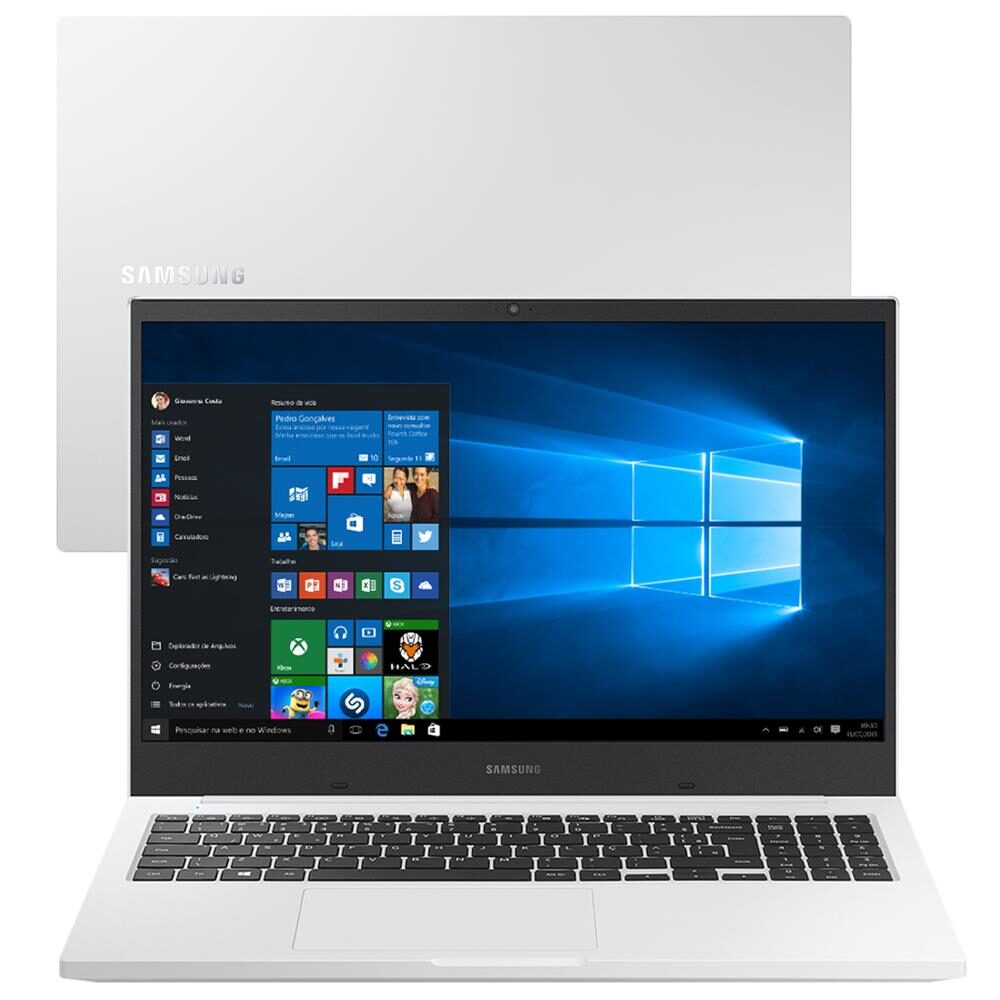 Notebook Samsung Book X30 Intel Core i5-10210U 10ª Geração 8GB 1TB 15.6'' Windows 10 Home NP550XCJ-KF2BR - Branco