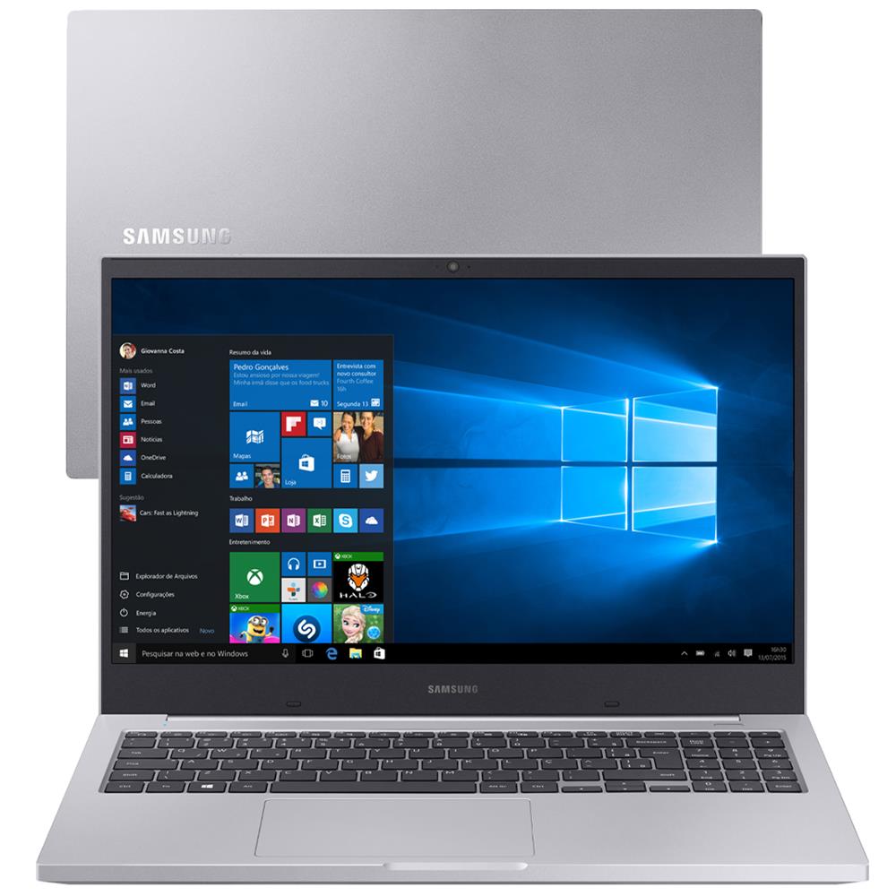 Notebook Samsung Book X40 Intel Core i5-10210U 10ª Geração 8GB, 1TB, Placa de Vídeo 2GB, 15.6'' Windows 10 Home NP550XCJ-XF1BR - Prata