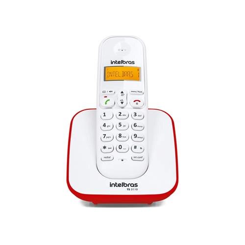 Telefone sem Fio Intelbras TS 3110 com Display luminoso, Identificador de Chamada e Tecnologia DECT 6.0 - Vermelho é boa?