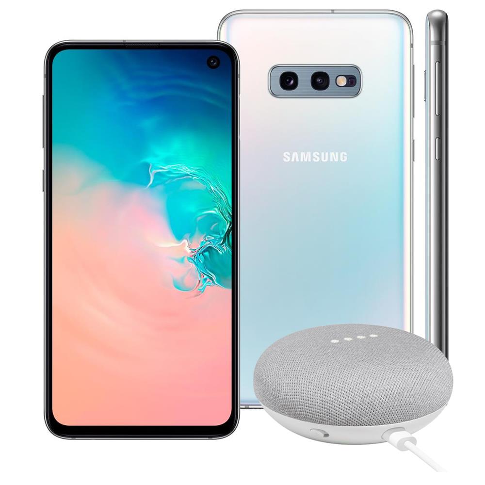 Smartphone Samsung Galaxy S10e Branco 128GB + Google Nest Mini - Giz