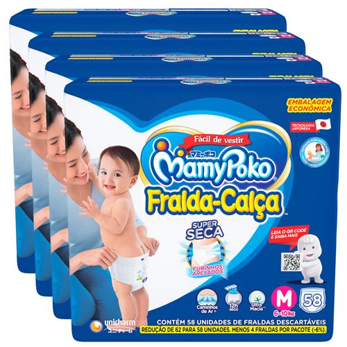 Fralda Mamypoko Calça M - 232 Unidades é boa?
