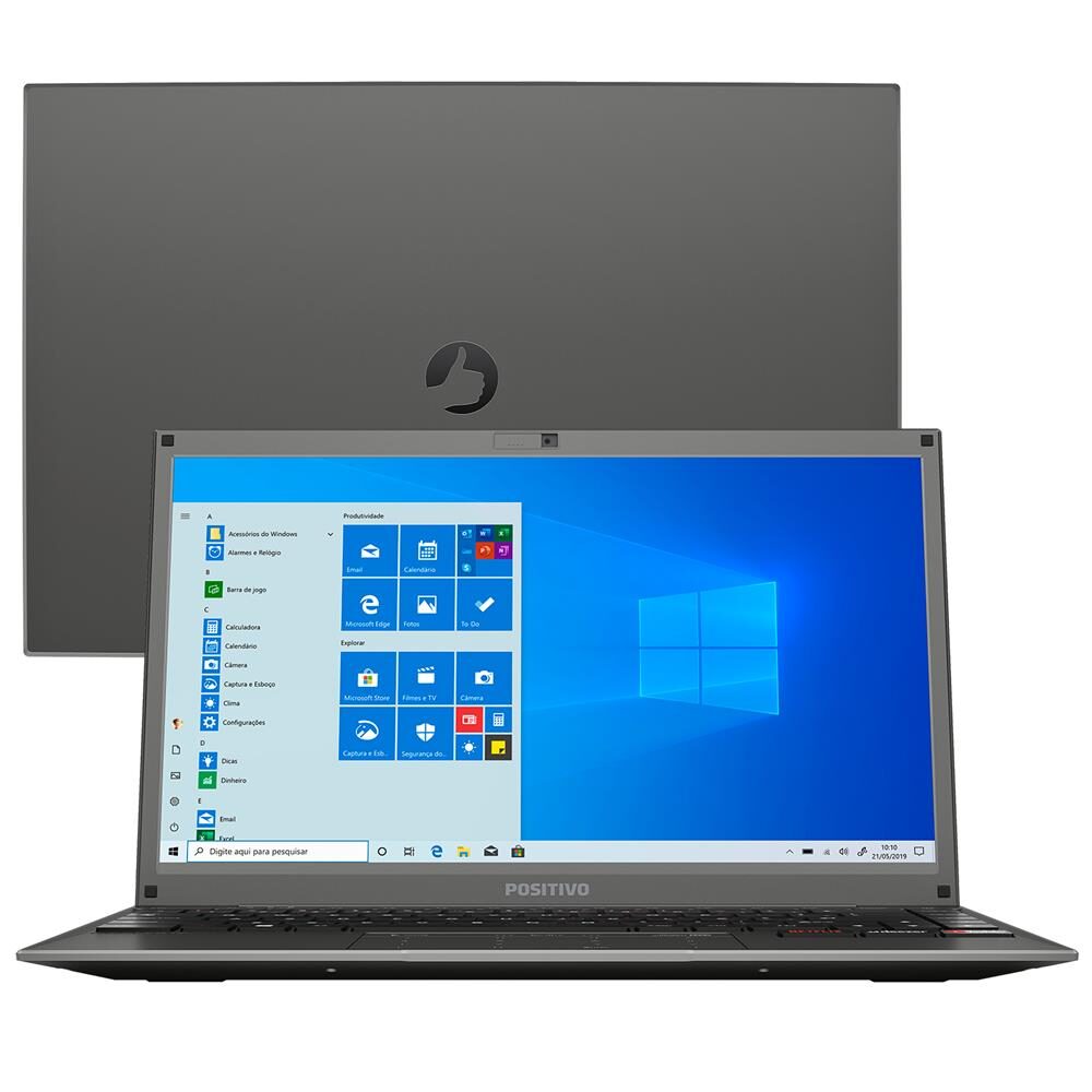Notebook Positivo Core i3-7020U 4GB 128GB SSD Tela 14” Windows 10 Motion I34128B