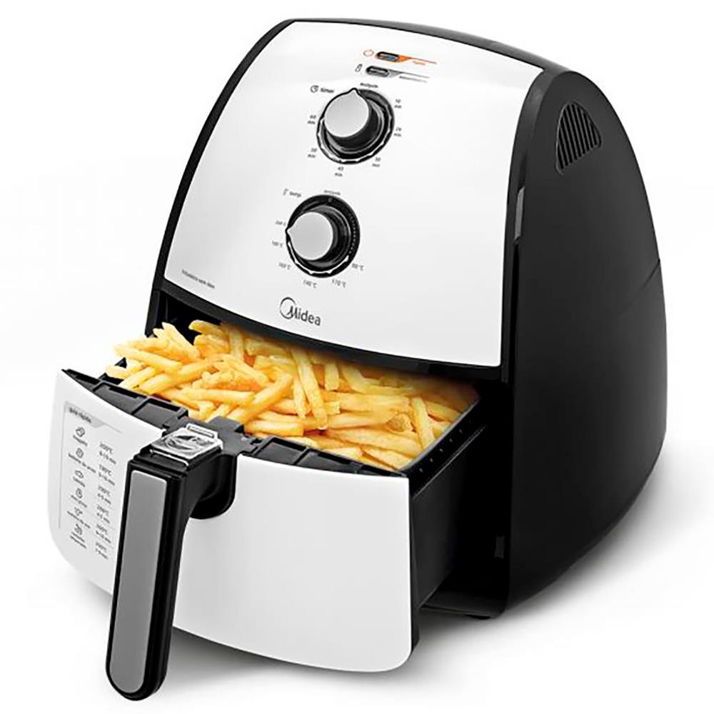 Fritadeira Elétrica Sem Óleo Air Fryer Midea Liva FRA42 4L - Branca