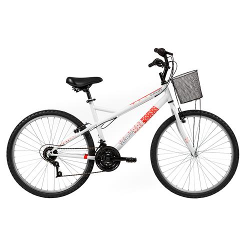 Bicicleta Caloi Ventura Aro 26 com Freio V-Brake, 21 Marchas e Cesto - Branca  é boa?