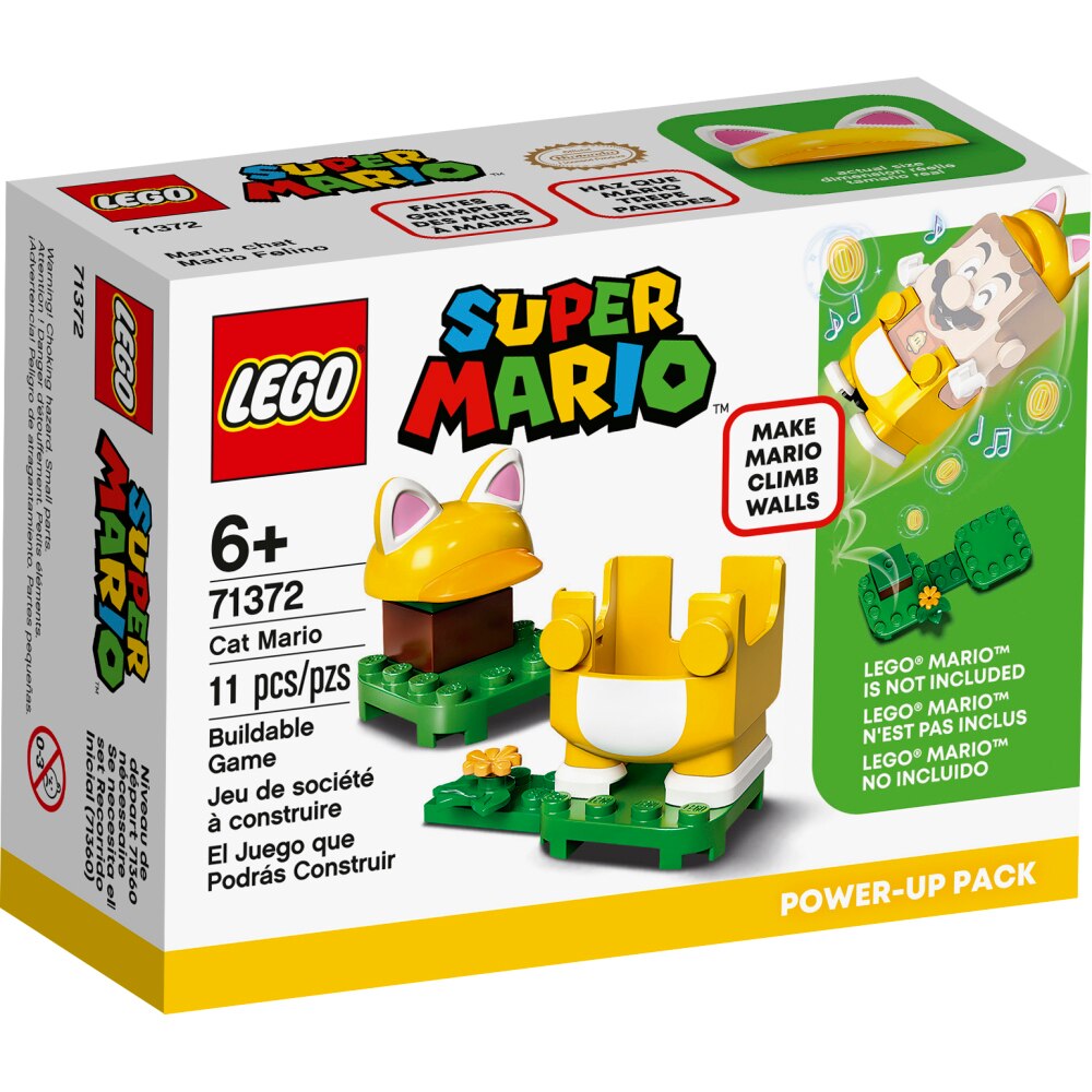 LEGO Mario Bros Pacote Power Up Mario Gato 71372 - 11 Peças