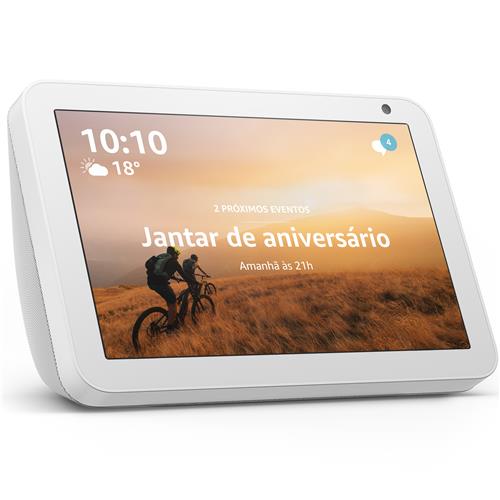 Menor preço em Smart Speaker Tela 8" Amazon Echo Show 8 com Alexa - Branco
