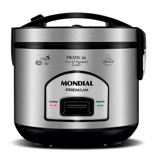 Panela Elétrica de Arroz Mondial PE-43 Preta/Inox 500W com Capacidade de 6 Xícaras é boa?