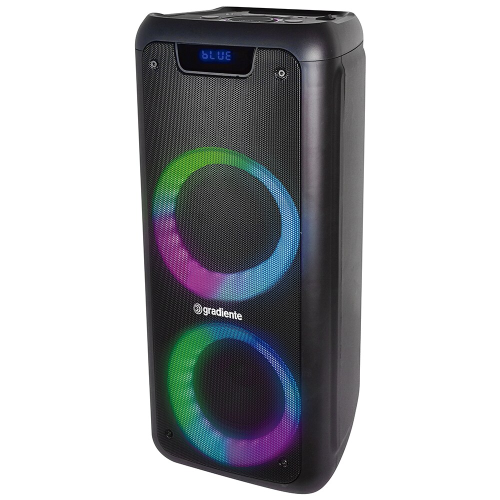 Caixa Amplificada Gradiente Extreme Colors Bass Bomm GCA201 Bluetooth, Rádio FM, USB - 400W