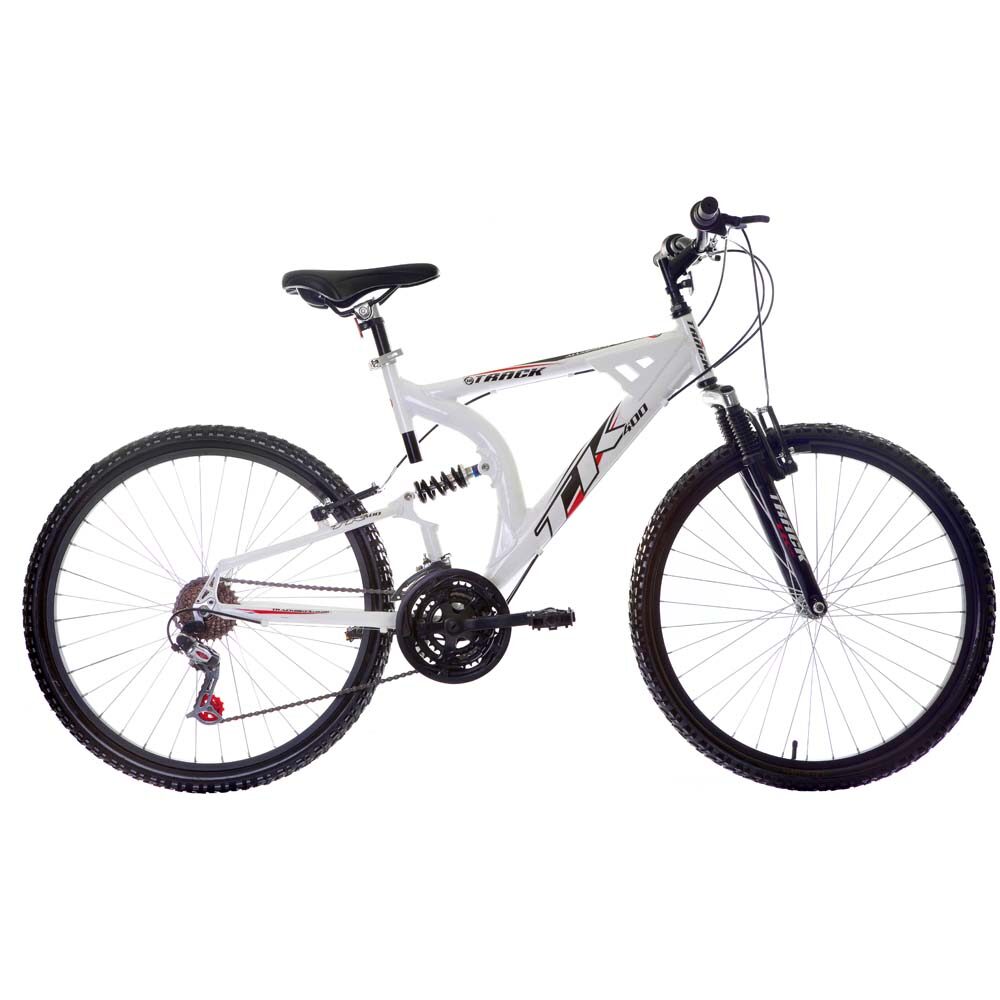 Bicicleta Aro 26 Track & Bikes XK 400 21 Marchas com Dupla Suspensão