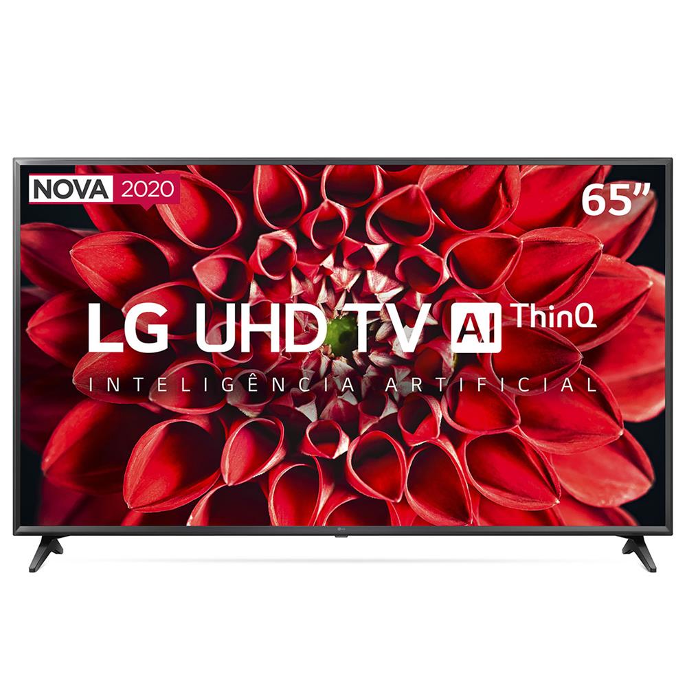Smart TV LED 65" UHD 4K LG 65UN7100PSA Wi-Fi, Bluetooth, HDR, Inteligência Artificial ThinQ AI, Google Assistente, Alexa - 2020