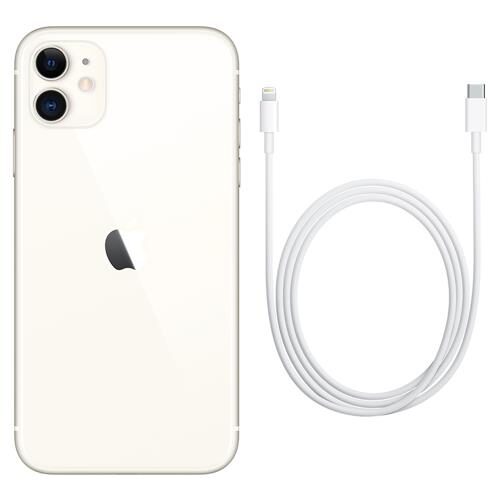 iPhone 11 Apple 128GB Branco Tela de 6,1”, Câmera Dupla de
