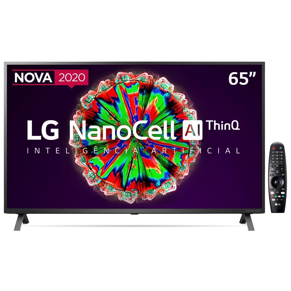 Smart TV LED 65" UHD 4K LG 65NANO79 NanoCell, Bluetooth, HDR, Inteligência Artificial ThinQ AI, Google Assistente, Alexa IOT, Smart Magic - 2020