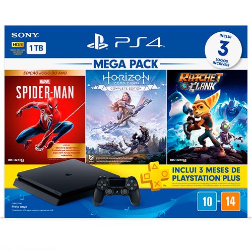 Console Playstation 4 Slim 1tb Bundle Hits 15 Horizon Zero Dawn Complete Marvel S Spider Man Ed Jogo Do Ano Ratchet Clank Psn Plus 3 Meses Consoles Playstation 4 Casas Bahia 17854880