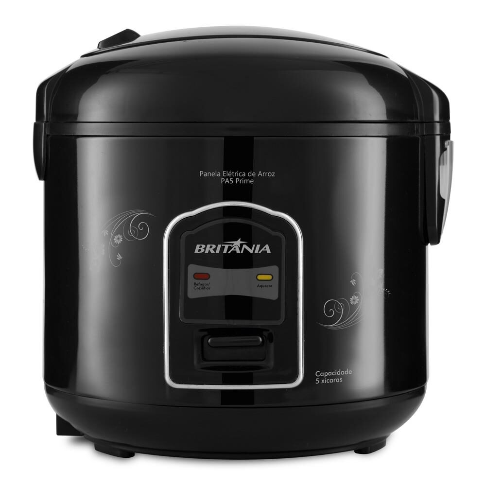 Panela Elétrica Britânia para Arroz PA5 Prime com Sistema de Aquecimento Automático 1,2 Litros - Preta