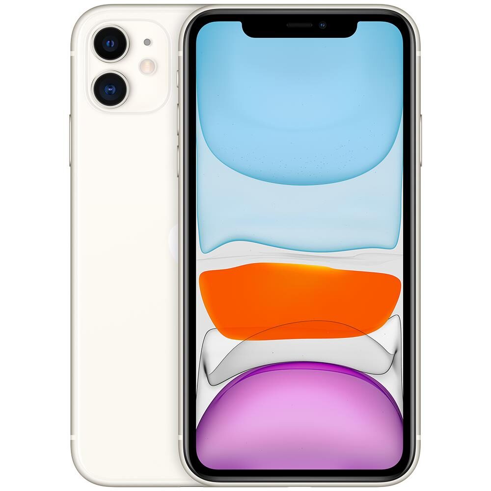 iPhone 11 Apple 128GB Branco Tela de 6,1”, Câmera Dupla de 12MP, iOS