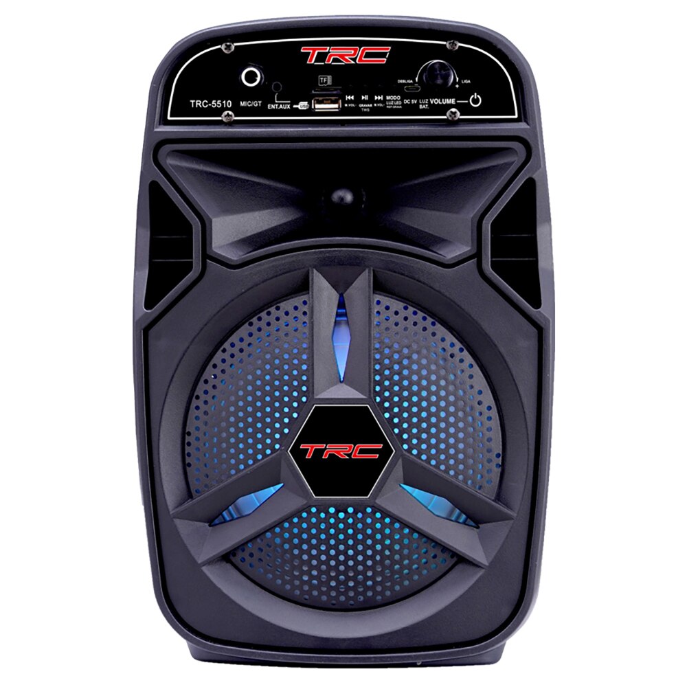 Caixa de Som Amplificada TRC 5510 com Bluetooth, Rádio FM e Entrada USB - 100W