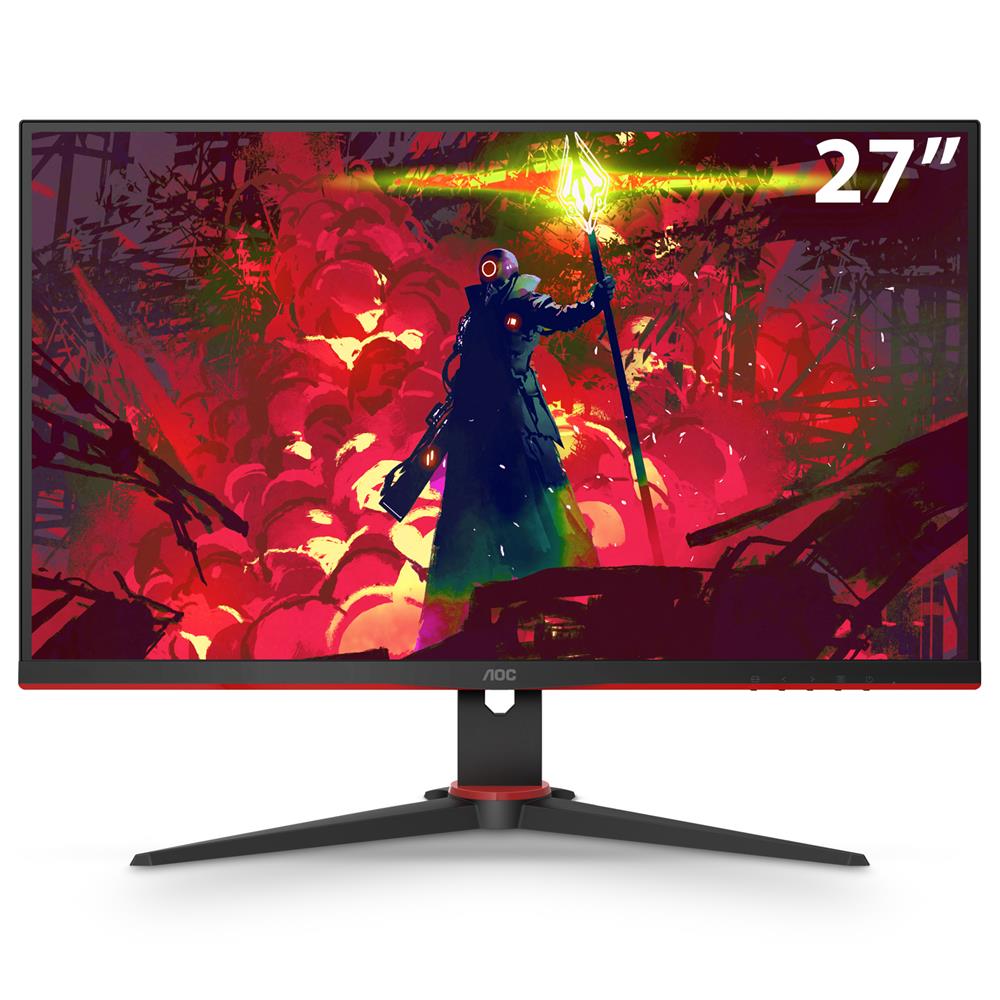 Monitor Gamer LED 27" Full HD AOC Sniper 27G2HE5 IPS, 1ms, 75 Hz, Adaptive Sync, Game Mode, Shadow Control, Modo Mira, VGA e HDMI - Preto
