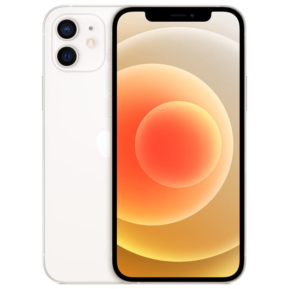 iPhone 12 Apple 64GB Branco, Tela Super Retina XDR de 6.1”, iOS, Câmera Traseira Dupla 12MP MGJ63BZ/A