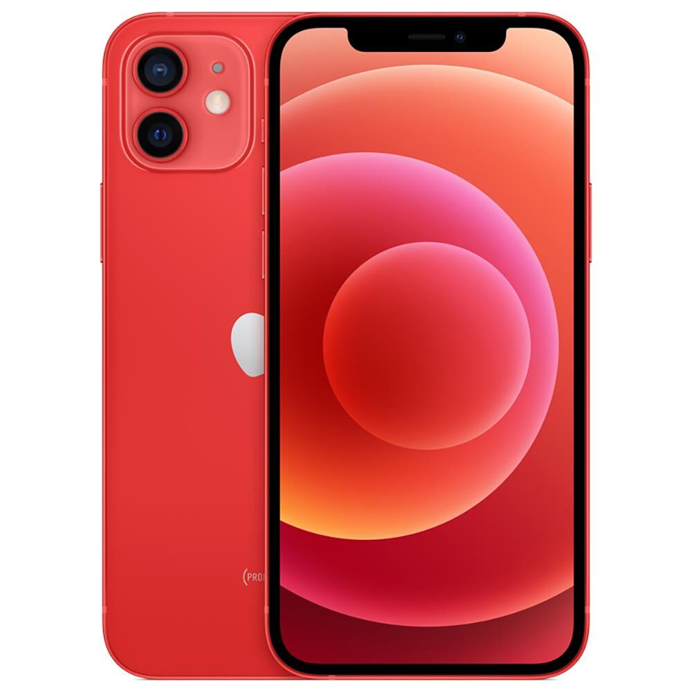 iPhone 12 Apple 64GB (PRODUCT)RED, Tela Super Retina XDR de 6.1”, iOS, Câmera Traseira Dupla 12MP MGJ73BZ/A