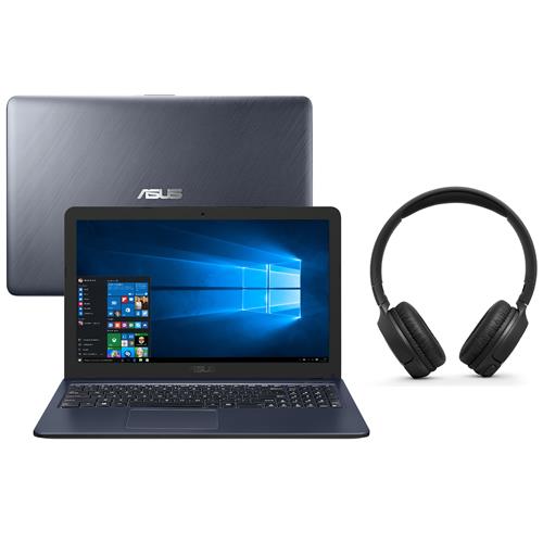 Menor preço em Notebook Asus Core i5-6200U 8GB 1TB Tela 15.6” Windows 10 X543UA-GQ3154T + Headphone Bluetooth T500BT JBL Preto