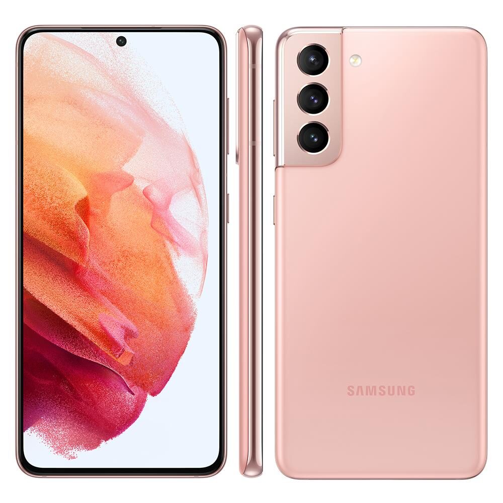 Smartphone Samsung Galaxy S21 5G Rosa 128GB, 8GB RAM, Tela Infinita de 6.2”, Câmera Traseira Tripla, Android 11 e Processador Octa-Core