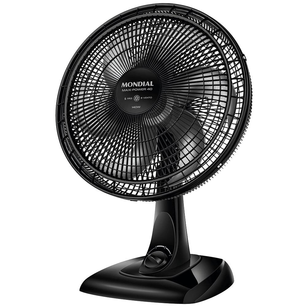 Ventilador de Mesa Mondial Maxi Power V-40-B com 6 Pás 40cm 3 velocidades