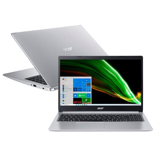 Menor preço em Notebook Acer Core i5-1035G1 8GB 512GB SSD Tela 15.6” Windows 10 Aspire 5 A515-55-50MZ