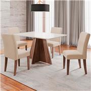 Mesa de Jantar Dobuê Dublin com 4 Cadeiras