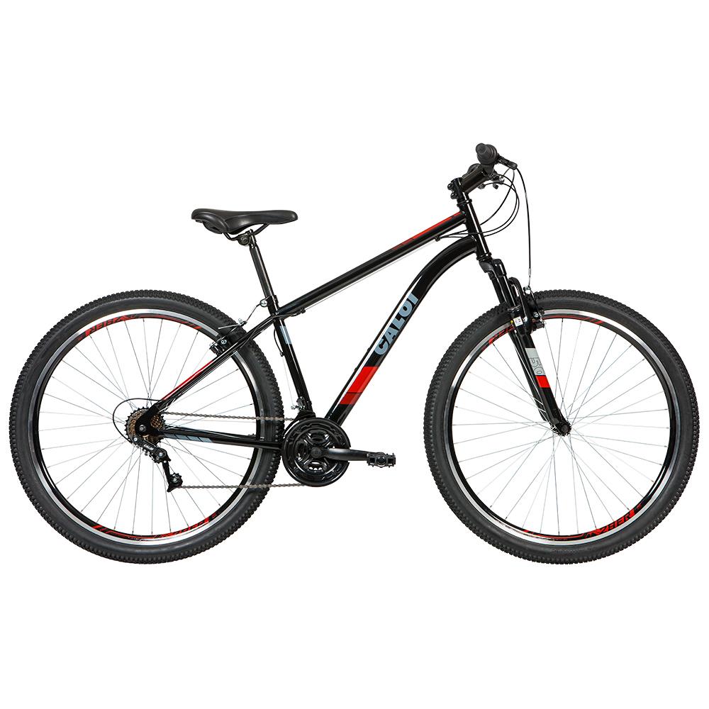 Bicicleta Caloi Two Niner Aro 29 com Freio V-brake, 21 Marchas, Quadro 17” – Preta