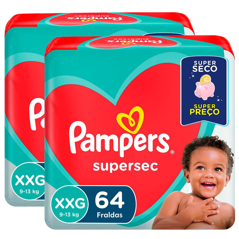 Fralda Pampers Supersec XXG - 128 Unidades