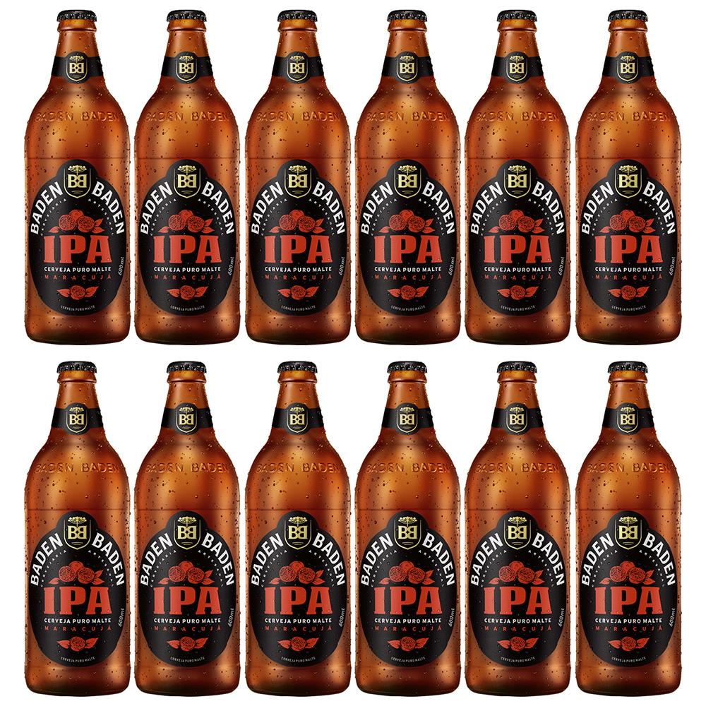 Cerveja American IPA Puro Malte Baden Baden 600ml - 12 Unidades