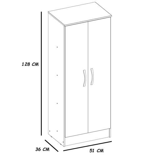 Armário Multiuso Demóbile Viena com 2 Portas - Armários Multiuso