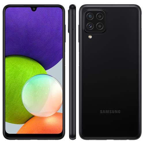 Smartphone Samsung Galaxy A22 Preto 128GB, 4GB RAM, CÃ¢mera