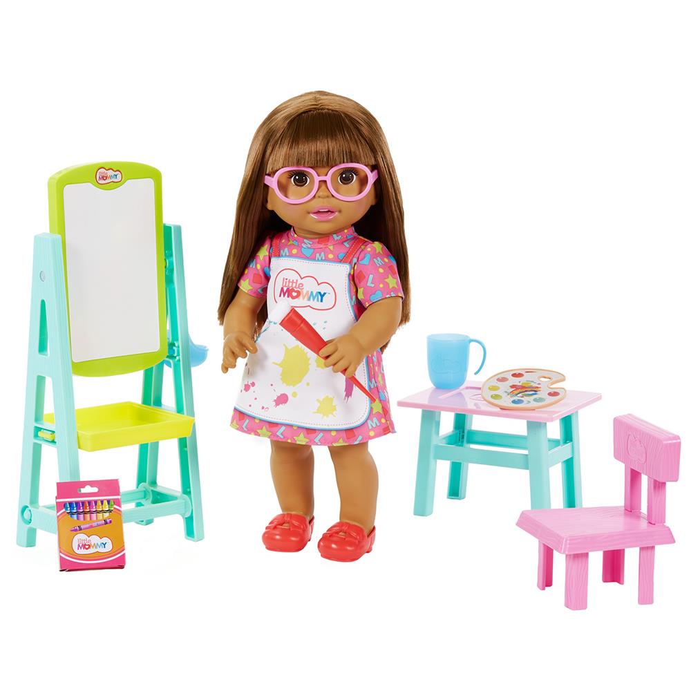 Boneca Little Mommy Primeiro Dia de Aula HBJ61 Mattel - 37 cm