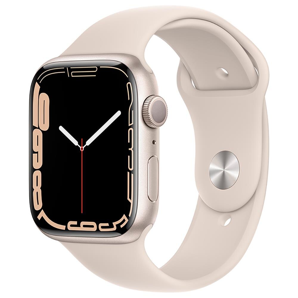 Apple Watch Series 7 GPS, 41mm Caixa Estelar de Alumínio com Pulseira Esportiva estelar