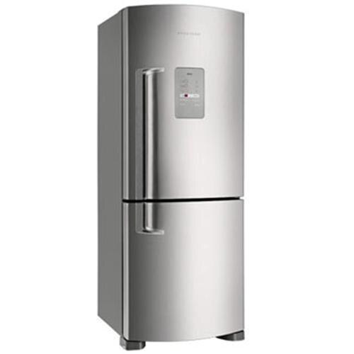Menor preço em Geladeira Brastemp Frost Free Duplex Ative! Inverse BRE50NR c/ Freezer Invertido e Controle Eletrônico - 422L - Inox
