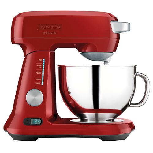 Menor preço em Batedeira Tramontina Mix Pro, Tigela para 4,7 litros e 840W de Potência - Vermelha