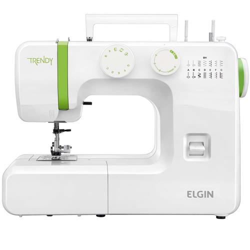Máquina de Costura Portátil Elgin Trendy JX-3013 Prega Botões e Zíperes, com Luz na Costura, Braço Livre – Branco/Verde é boa?