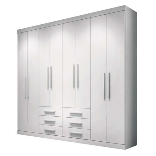 Guarda-Roupa Santos Andirá Havana Master com 8 Portas e 6 Gavetas - Branco é boa?
