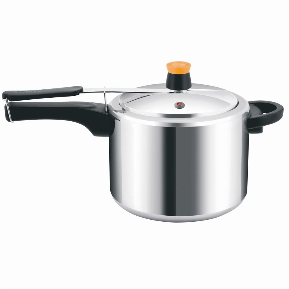 Panela de Pressão 7 L Rochedo Turbo com Fechamento Interno em Alumínio Polido e Tecnologia Turbo – Maior Economia